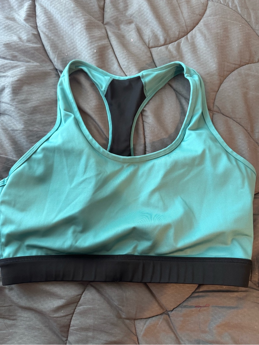 LuLaRoe Teal Racerback Sports Bra with Black Band